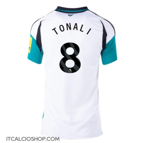 Newcastle United Sandro Tonali #8 Seconda Maglia Femmina 2024-25 Manica Corta